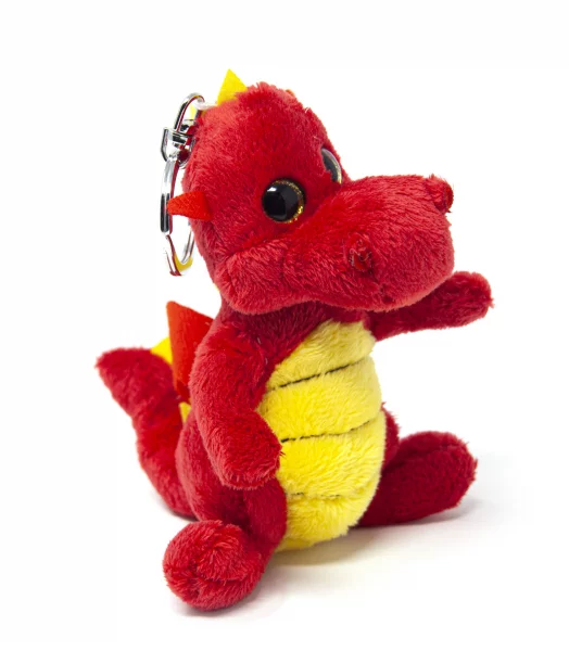 Plüsch Schlüsselanhänger - Roter Drache -...