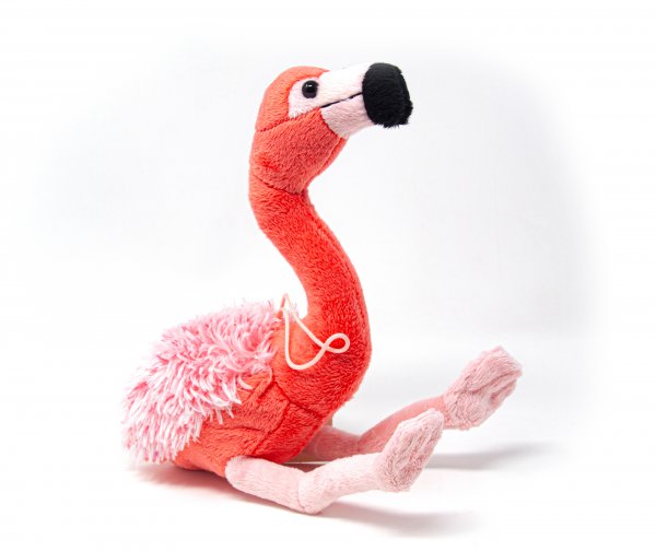 Cornelissen - Kuscheltier - Flamingo mit Band - 28 cm