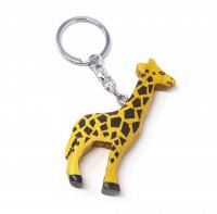 Schlüsselanhänger aus Holz - Giraffe