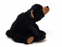 Kuscheltier - Bär schwarz sitzend - 20 cm