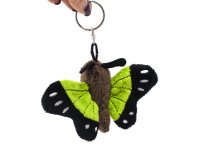 Plüsch Schlüsselanhänger - grüner Schmetterling