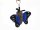 Plüsch Schlüsselanhänger - blauer Schmetterling