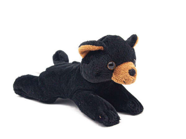 Cornelissen - Kuscheltier - schwarzer Bär liegend - 17 cm