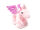 Cornelissen - Kuscheltier - Einhorn rosa - 25 cm