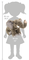 Wild Republic - Kuscheltier - Cuddlekins - Afrikanischer Elefant