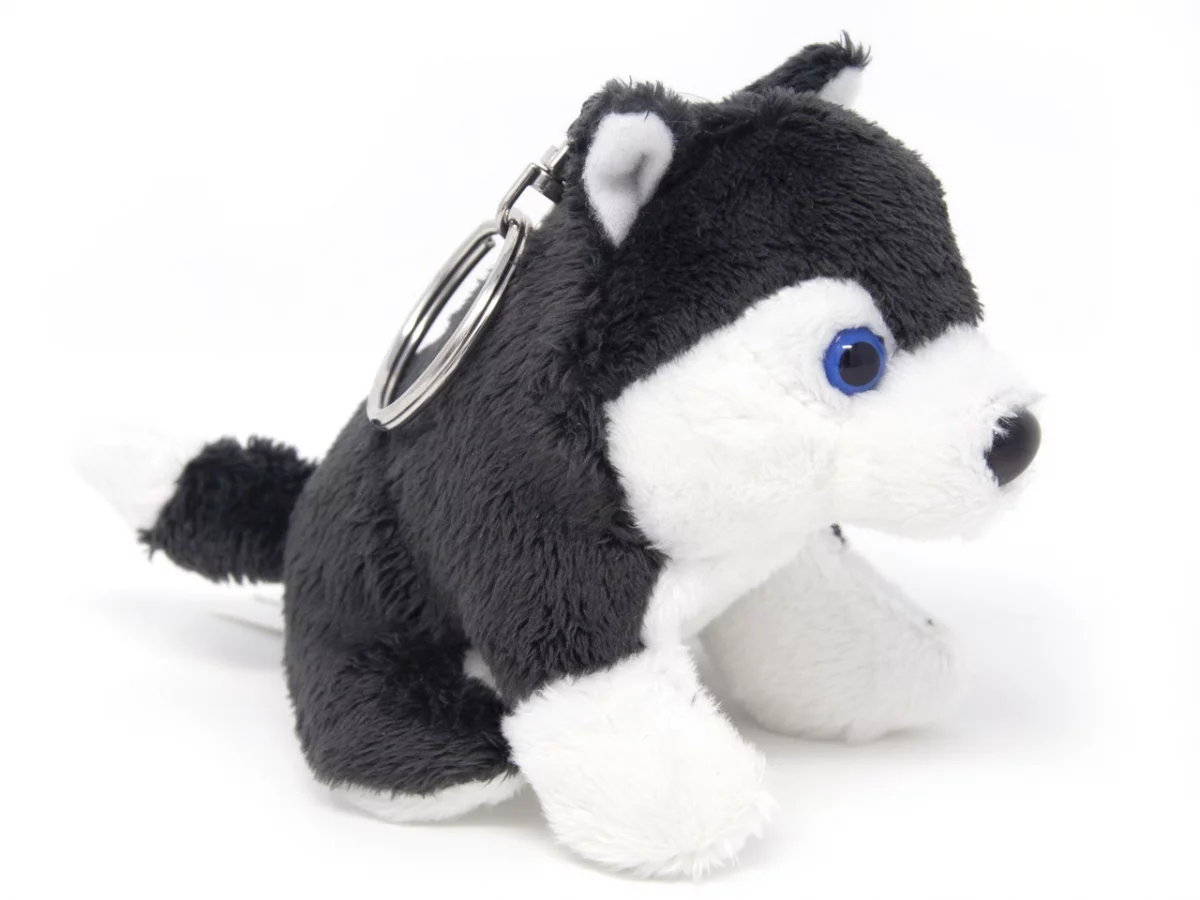 Plüsch Schlüsselanhänger - Hund Husky