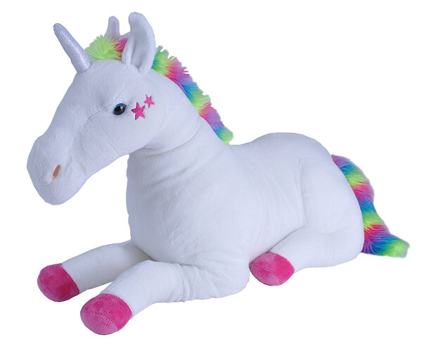 Wild Republic - Kuscheltier - Cuddlekins Jumbo - Einhorn White Stars