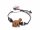 Armband mit Holzmotiv - Alpaka braun
