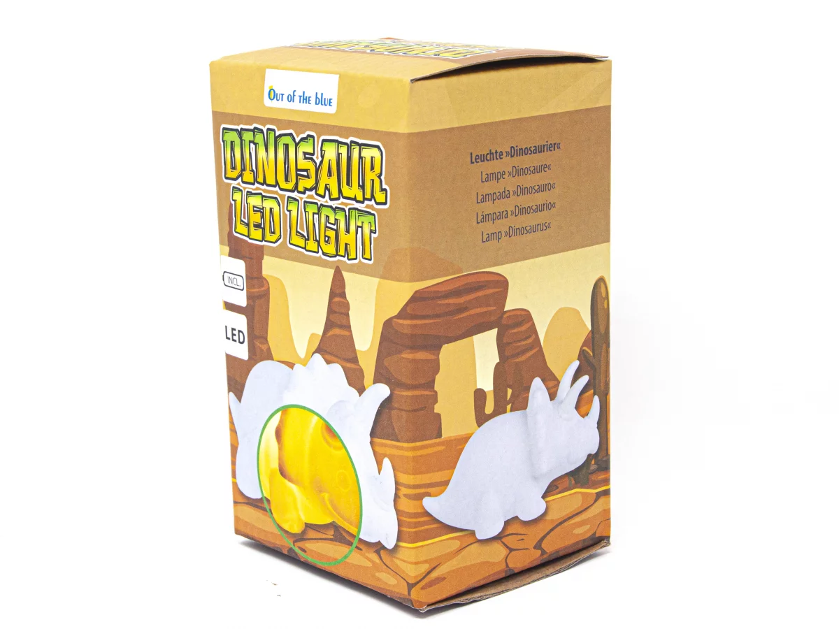 LED Leuchte Dinosaurier - Triceratops - Geschenbox -...