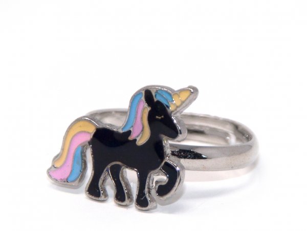 Ring für Kinder - Stimmungsring Einhorn Rainbow