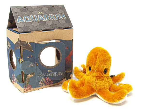 Nature Planet - Kuscheltier - Mini Aquarium - Tintenfisch