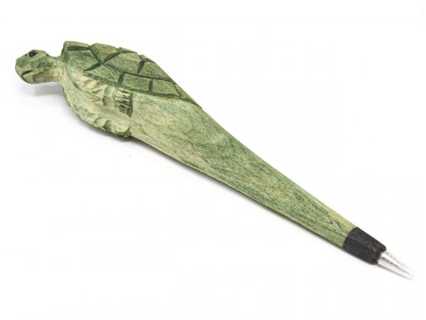 Holzkugelschreiber - Schildkröte, ca. 20cm