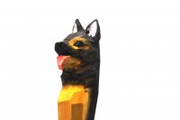 Holzkugelschreiber - Hund Schäferhund, ca. 20cm