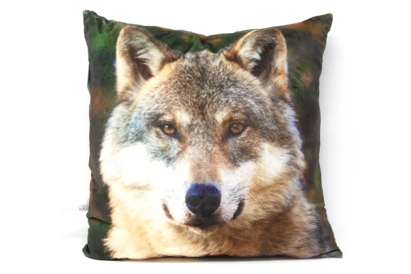 Stoffkissen - Wolf - 35x35